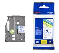 Original Brother P-Touch TZE233 12mm Gloss Tape - Blue on White