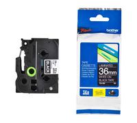 Original Brother TZe-365 White On Black 36mm Laminated P-Touch Labelling Tape