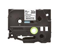 Brother TZE-M261 P-Touch Black On White Matte Laminated Labelling Tape 36mm x 8m (Original)
