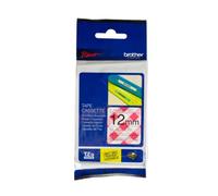 Original Brother TZe-MPRG31 Black on Red Gingham 12mm Labelling Tape