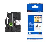 Original Brother P-Touch TZN241 18mm Tape - Black on White