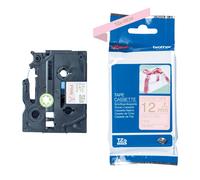 Original Brother TZe-RE34 Gold on Pink 12mm (Non-Adhesive) Ribbon Tape Cassette