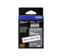 Original Brother TZe-S251 Black On White 24mm Strong Adhesive Laminated P-Touch