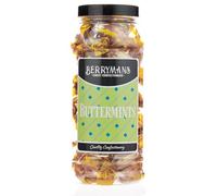 Original Buttermints Mint Mints Retro Boiled Sweets Gift Jar by Berrymans Sweet Shop - Classic Sweets, Traditional Taste.
