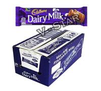Original CADBURY Dairy Milk Chocolate Standard BAR 48 x 45g Full Box Fresh Stock