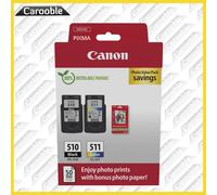 Original Canon 510 Black / 511 Colour Ink Valuepack - For Canon PIXMA Printers