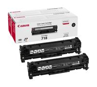 Canon 2662B005/718BKVP Toner cartridge black twin pack. 2x3.4K pages I