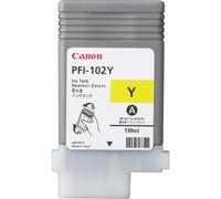Canon 0898B001AA Original Canon PFI 102Y Yellow Ink Cartridge, 130ml