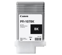 Canon 6705B001AA Original Canon PFI 107BK Black Ink Cartridge, 130ml - 6705B001AA