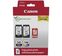 Original Canon PG-545 & CL-546 Ink Cartridge & Paper Multipack (8287B008)