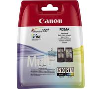 Original Canon PG510 Black & CL511 Colour Ink Cartridge For PIXMA MP250 Printer