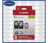 Original Canon PG540 Black & CL541 Tri-Colour Ink Cartridges - Photo Value Pack