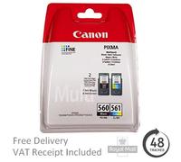 Canon PG-560 / CL-561 ink cartridge 2 pc(s) Original Standard Yield Black, Cyan, Magenta, Yellow