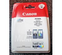 Canon PG-560 / CL-561 ink cartridge 2 pc(s) Original Standard Yield Black, Cyan, Magenta, Yellow