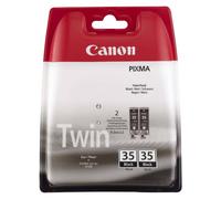 Original Canon PGI-35BK Black Ink Cartridge Twin Pack (1509B029)