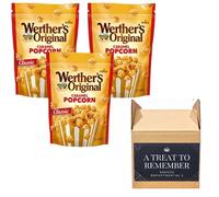 Original Caramel Popcorn Classic Caramel Flavour, 140g (Pack Of 3) Crunchy and Rich Gourmet Popcorn Snack