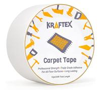 Original Carpet Tape 30ft Roll, for Rugs, Mats, Pads, Runners [Anti Slip Non Skid Technology] Indoor Gripper Tape Double Sided Adhesive [Works on Any Floor] Grips Hardwood, Tile, Laminate Floor (30ft)