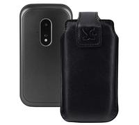 Original case compatible with Doro 6820 case leather case mobile phone case leather case protective case in black