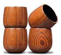 Original Charred Wooden Bourbon Drinking Glass, 11oz Handcrafted Whiskey Glasses for Men, Unique Unbreakable Old Fashioned Whiskey Glass for Dad, Husband or Bourbon Lovers