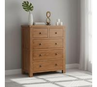 Original Chest - 2+3 Drawer - Rustic Oak