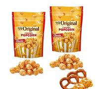 Original Classic Caramel Popcorn Sweets Bag 140g - Pack of 2