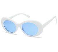 Original Classic Dark Oval Lens Kurt Cobain Inspired Nirvana Bold Trending Sunglasses Blue Size: One Size