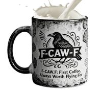 Original Coffee Mugs - Ceramic Crow Microwave Safe Funny Coffee and Drinking Cups with Birds | For Tea Milk Water Juice Home Office School Children Adults Birthday Funny Taze