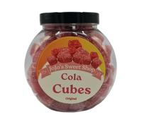 Original Cola Cubes Retro Sweets Gift Jar (500g) By JoJo's Sweet Shop - Classic Sweets, Traditional Taste.
