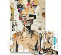 Original Collage Portrait 1000 Piece Jigsaw Puzzles for Teenagers Jigsaw Logic Ability Toy Soft Relax Accurate Cut Cherished Gift (38x52cm)