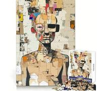 Original Collage Portrait 1000 Piece Jigsaw Puzzles for Teenagers Jigsaw Logic Ability Toy Soft Relax Accurate Cut Cherished Gift (38x52cm)