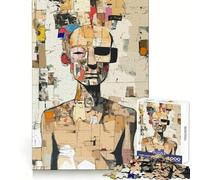 Original Collage Portrait Jigsaw 1000 Pieces for Adults Cognitive Toy Bonding Time Pattern Assembly Santa Wish Item (38x26cm)