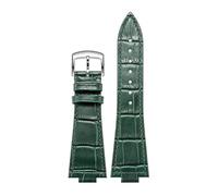 Original Compatible With Tissot PRX Super Player Cowhide Strap T137407 Classic 1853 Replacement Band For Men/Women(Green silver)