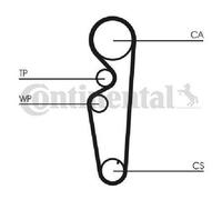 Original CONTINENTAL CTAM Timing Belt Kit CT878K1 for Fiat Lancia