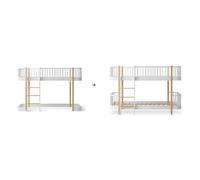 Original conversion kit, loft bed - to bunk bed, white/oak Oak one size