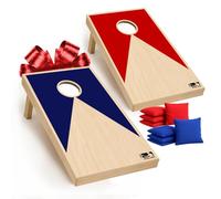 Original Cornhole® Official | American Cornhole Game Blue and Red | Official Dimensions | 100% Wood | Premium Quality | 2 Boards + 8 Bags + 1 Protective Cover | OriginalCup®