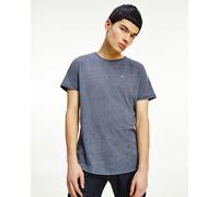 Original Cotton Mix T-Shirt with Crew Neck Blue Marl