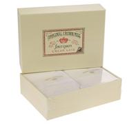 Original Crown Mill Luxury A5 Laid Paper Writing Box Set with C6 Lined Envelopes - Grey (Pack of 100 Sheets) 11537