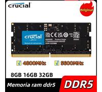 Original Crucial DDR5 RAM 8GB 16GB 32GB 4800MHz 5600MHz 262pin SO-DIMM Memory non-ECC for LEGION Laptop Notebook RAM