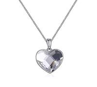 Original Crystals From Heart Pendant Necklace For Women Chic S925 Collares Lovers