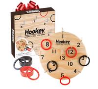 Original Cup Hookey® Game - Ring Throwing Game with Target - Wooden Skill Games for Children and Adults - Indoor and Outdoor Toy to animate Birthdays and Festivals - Darts