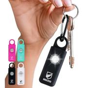 Original Defense® Personal Safety Alarm for Women, Children, & Elderly - Recommended by Police - 125 dB Loud Personal Alarm Siren with LED Strobe Light (Black)