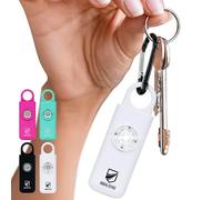Original Defense® Siren Self-Defense Alarm (White) - 130 dB Keychain Alarm with LED Strobe Light for Women, Children, and Elderly - Police Recommended