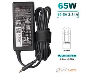 Original Dell 0G424 0W1N63 65W Charger 3mm Slim Pin AC Adapter Power Supply