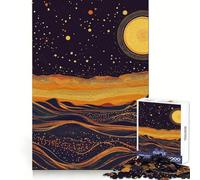 Original Desert Night Sky Poster Jigsaw Puzzles for Adults 1000 Piece Mind Puzzle Slow Enjoy Image Assembly Perfect Present (38x52cm)