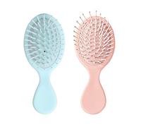 Original Detangler Hair Brush, 2 PCS Detangling Hair Brush for Women, Men & Children, Recycled Hair Straightening Brushes, Does not Pull on Hair, for Straight, Curly & Wet Hair, Blue, Pink