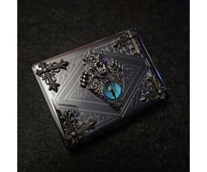 Original Devil's Eye Thick Pen Thin Rod Cigarette Box 20 Men And Women Creative Personalized Trend Storage And Carrying Lengthened Metal