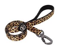Original Dog Leash - Small, Medium and Large Dog - Sturdy Nylon Leash and Padded Handle - Various Fun Prints, 120 x 2 cm (Leopard)