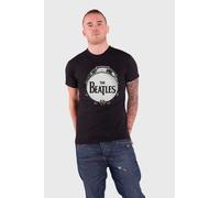 Original Drum Skin T Shirt The Beatles Black XL