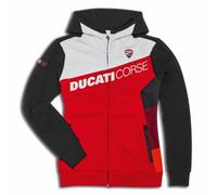 Original Ducati DC Sport Women's Hoodie Black/Red/White 98770534
