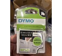 Original Dymo 16959 Black On White D1 12mm Permanent Plastic Label Tape Cartridg